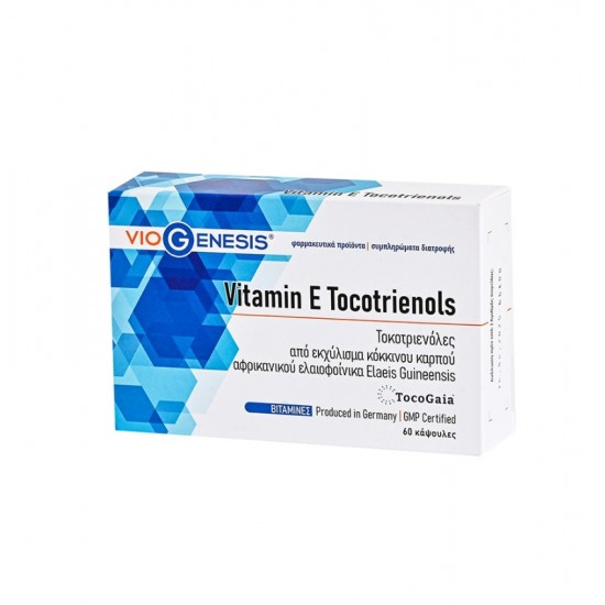 Viogenesis Vitamin E Tocotrienols Πατέντα EVNol™ με Συνένζυμο Q10 60 Κάψουλες Viogenesis Vitamin E Tocotrienols Πατέντα EVNol™ με Συνένζυμο Q10 60 Κάψουλες