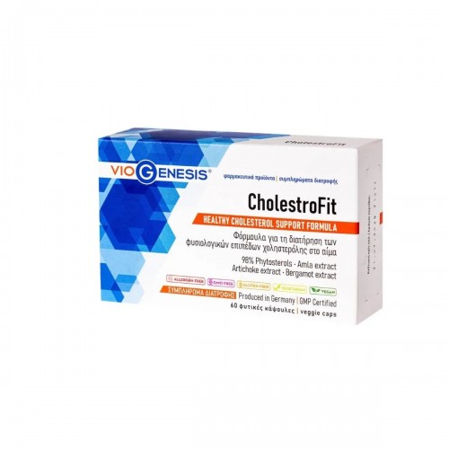 Viogenesis CholestroFit Cholesterol Support Formula Συμπλήρωμα Διατροφής για τη Διατήρηση των Φυσιολογικών Επιπέδων Χοληστερόλης στο Αίμα 60caps Viogenesis CholestroFit Cholesterol Support Formula Συμπλήρωμα Διατροφής για τη Διατήρηση των Φυσιολογικών Επιπέδων Χοληστερόλης στο Αίμα 60caps