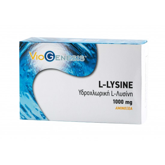 Viogenesis L-Lysine 1000mg Αμινοξύ Υδροχλωρική L-Λυσίνη 60 Δισκία