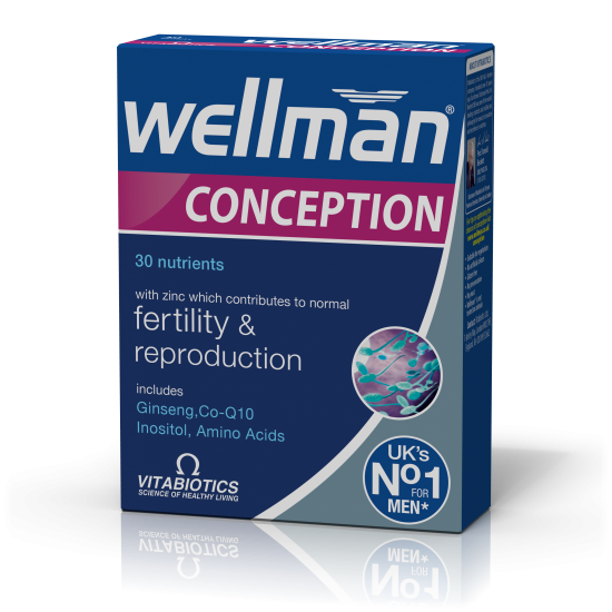 Vitabiotics Wellman Conception, Συμπλήρωμα για την Καλή Ανδρική Αναπαραγωγική Υγεία 30tabs