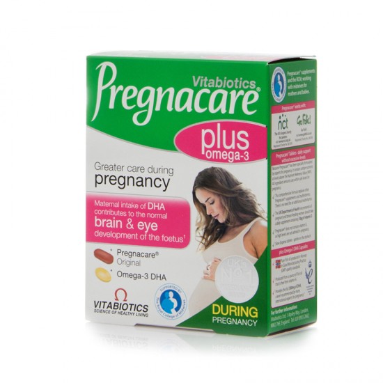 Vitabiotics Pregnacare Plus Omega-3, 28tabs & 28caps. Ομαλή Διεξαγωγή της Εγκυμοσύνης