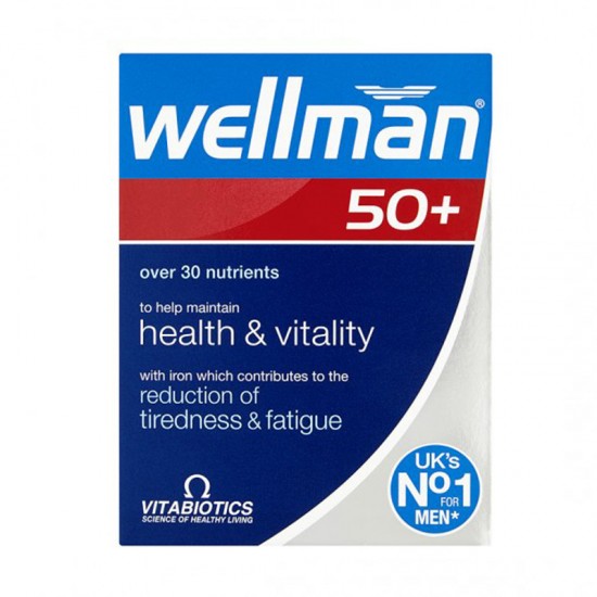 Vitabiotics Wellman 50+ για Aντρες Aνω των 50 Eτών, 30tabs