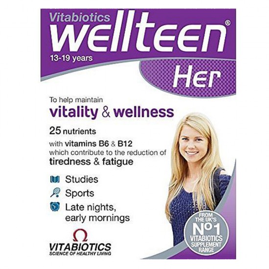 Vitabiotics Wellteen Her, Πολυβιταμίνη για Έφηβες & Νέες Γυναίκες 30tabs