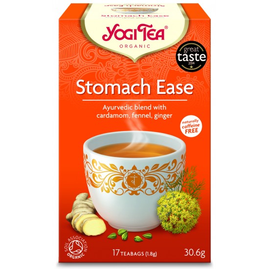 Yogi Tea Organic Stomach Ease Βιολογικό Τσάι 30,6gr (17 Φακελάκια)