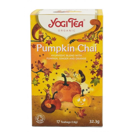 Yogi Tea Organic Pumpkin Chai Βιολογικό Τσάι 32,3gr (17 Φακελάκια)