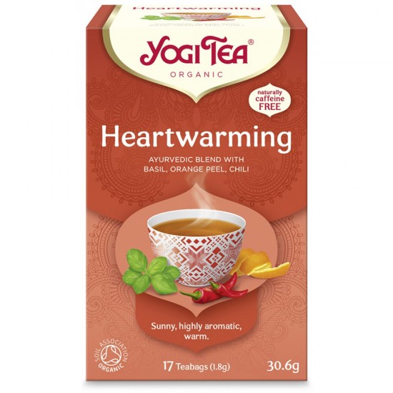 Yogi Tea Organic Heartwarming Βιολογικό Τσάι 30,6gr (17 Φακελάκια)