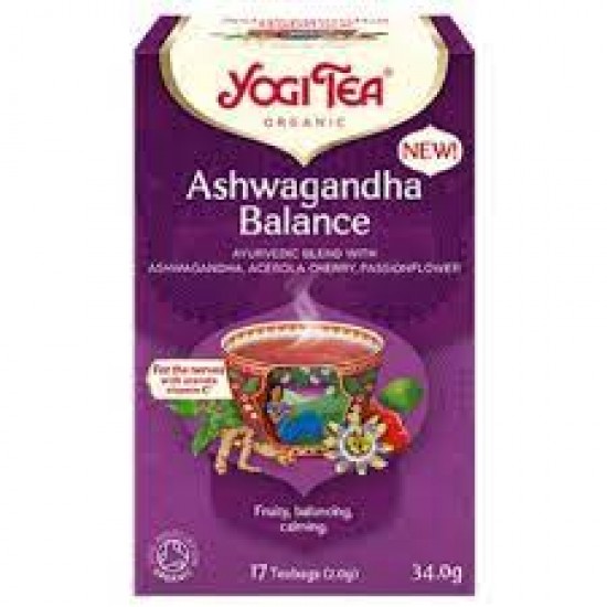 Yogi Tea Organic  Ashwagandha Balance Βιολογικό Τσάι  34,0gr (17 Φακελάκια)