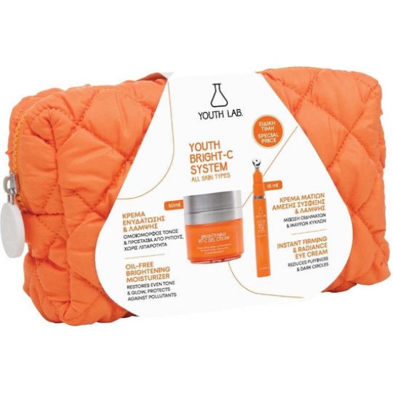Youth Lab. Youth Bright C System Promo Brightening Vitamin C Gel - Cream Κρέμοτζελ με Βιταμίνη C 50ml & Youth Shot for Eyes Κρέμα Ματιών 15ml & Νεσεσέρ Youth Lab. Youth Bright C System Promo Brightening Vitamin C Gel - Cream Κρέμοτζελ με Βιταμίνη C 50ml & Youth Shot for Eyes Κρέμα Ματιών 15ml & Νεσεσέρ