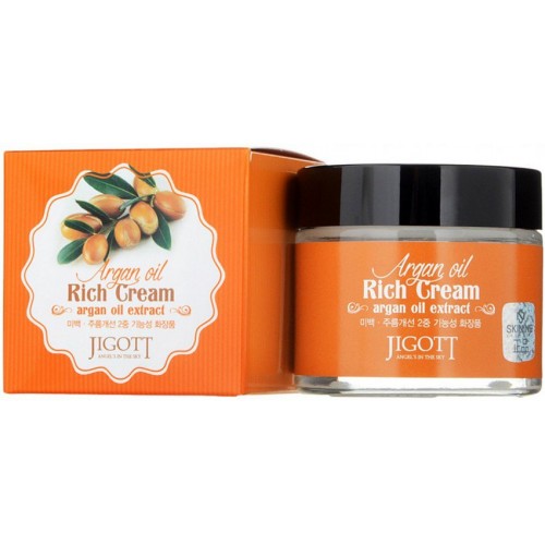 Jigott Argan Oil Rich Cream Κρέμα Προσώπου Για Θρέψη & Ενυδάτωση Με Λάδι Αργκάν 70ml
