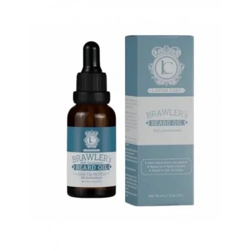  Lavish Care Brawler’s Beard Oil Sandalwood Λάδι για Γένια με Άρωμα Σανδαλόξυλο 30ml
