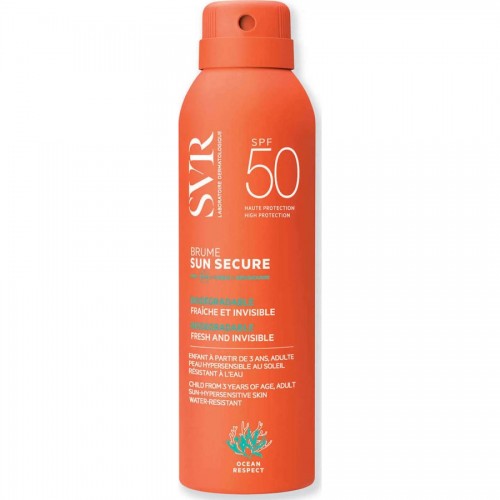 SVR Sun Secure Brume Invisible SPF50 Αντιηλιακό Σπρέι Υψηλής Προστασίας Εξαιρετικά Λεπτής Υφής Για Πρόσωπο & Σώμα 200ml