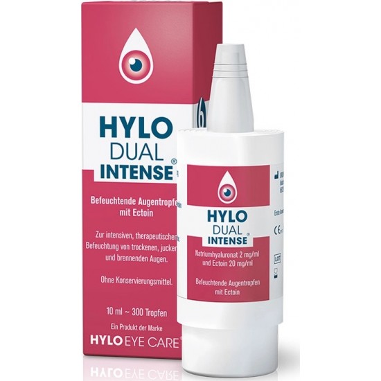 Hylo Dual Intense Λιπαντικές Οφθαλμικές Σταγόνες για την Επίμονη Ξηροφθαλμία, 10ml