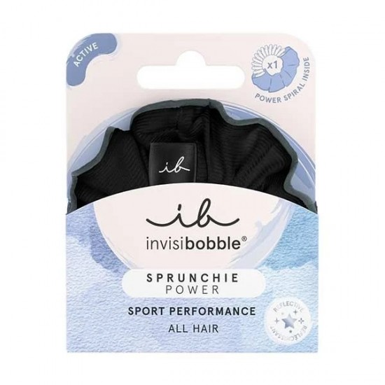 Invisibobble Active Sprunchie Power, Black Panther Χρώμα Μαύρο 1 Τεμάχιο