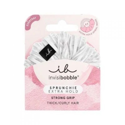 Invisibobble Everyday Sprunchie Extra Hold, Pure White 1 Τεμάχιο