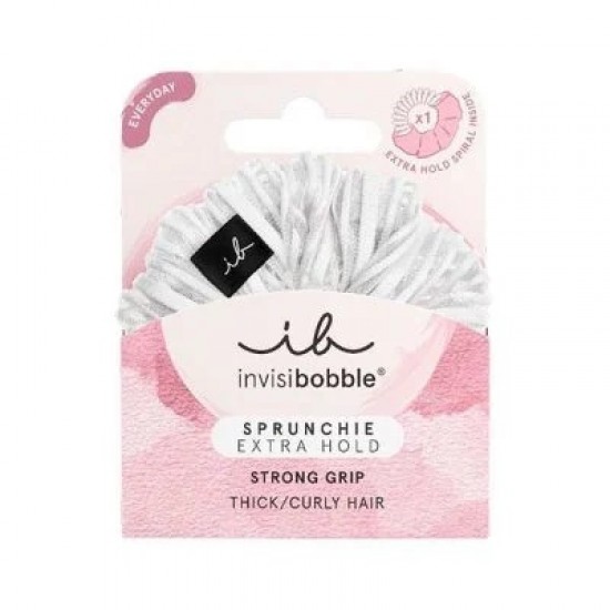 Invisibobble Everyday Sprunchie Extra Hold, Pure White 1 Τεμάχιο