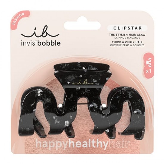 Invisibobble Fashion Clipstar Extra Large, Χρώμα Μαύρο 1 Τεμάχιο 