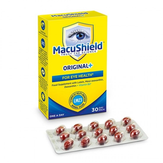 Macushield Original Plus Συμπλήρωμα Διατροφής για την Υγεία των Ματιών με Βιταμίνη B2 30 Κάψουλες