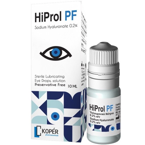 HiProl PF Sodium Hyaluronate 0,2% Drops Στείρες Λιπαντικές Οφθαλμικές Σταγόνες με Υαλουρονικό Νάτριο 0,2% 10ml HiProl PF Sodium Hyaluronate 0,2% Drops Στείρες Λιπαντικές Οφθαλμικές Σταγόνες με Υαλουρονικό Νάτριο 0,2% 10ml