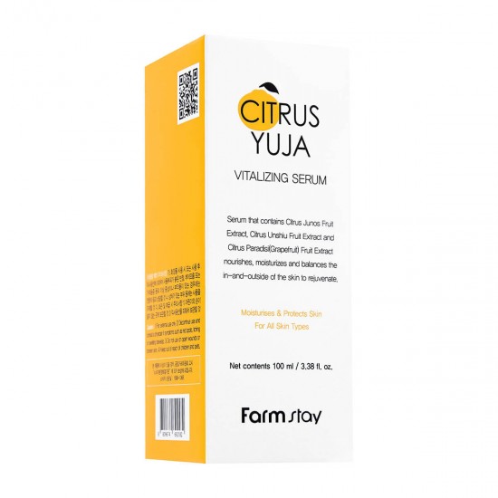 FarmStay Citrus Yuja Αναζωογονητικός ορός προσώπου 100 ml