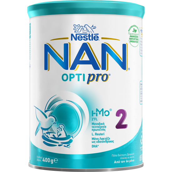 Nestle NAN Optipro 2 Γάλα 2ης Βρεφικής Ηλικίας με Μοναδικό Μίγμα Πρωτεϊνών 400gr