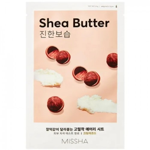 Missha Airy Fit Sheet Mask Shea Butter Mάσκα Προσώπου Με Βούτυρο Καριτέ για Θρέψη & Ενυδάτωση 1τεμ Missha Airy Fit Sheet Mask Shea Butter Mάσκα Προσώπου Με Βούτυρο Καριτέ για Θρέψη & Ενυδάτωση 1τεμ