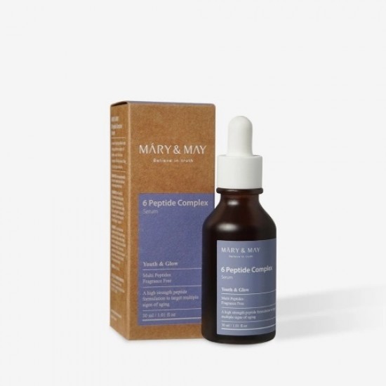 Mary&May 6 Peptide Complex Serum Aντιρυτιδικός Oρός Προσώπου 30ml Mary&May 6 Peptide Complex Serum Aντιρυτιδικός Oρός Προσώπου 30ml