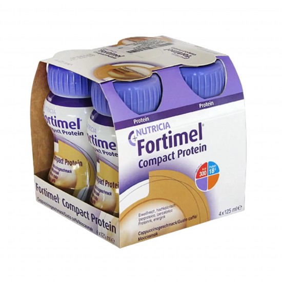 Nutricia Fortimel Compact Protein Γεύση Μόκα 4x125ml 