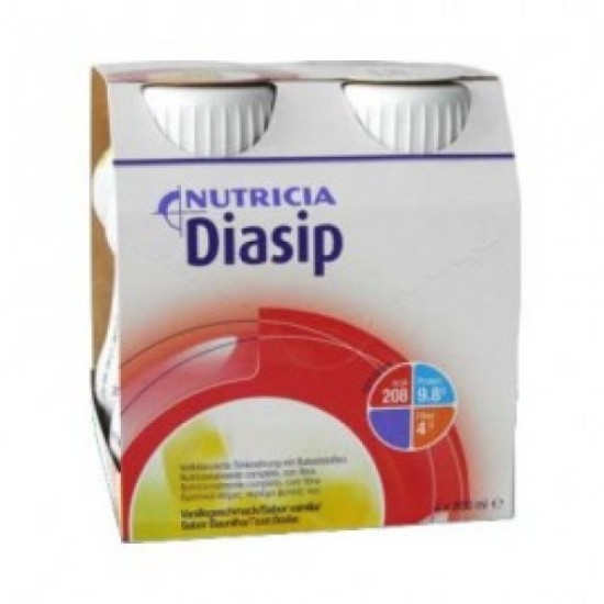 Nutricia Diasip Γεύση Βανίλια 4x200ml