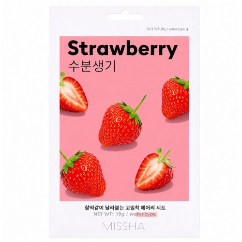 Missha Airy Fit Sheet Mask Strawberry Μάσκα Προσώπου Φράουλα 1τεμ Missha Airy Fit Sheet Mask Strawberry Μάσκα Προσώπου Φράουλα 1τεμ