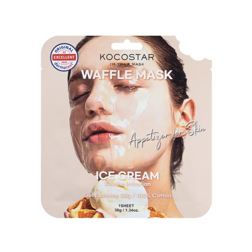 Kocostar Waffle Face Mask Ice Cream Μάσκα Προσώπου για Ευαίσθητες Επιδερμίδες 38g Kocostar Waffle Face Mask Ice Cream Μάσκα Προσώπου για Ευαίσθητες Επιδερμίδες 38g