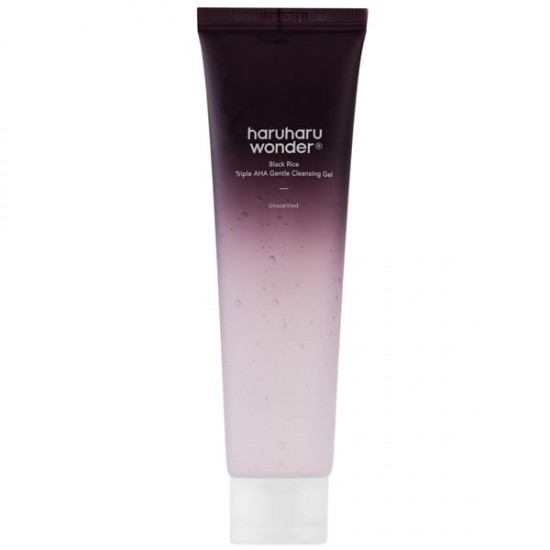 Haruharu Wonder Black Rice Triple AHA Gentle Cleansing Gel Τζελ Καθαρισμού  Για Το Πρόσωπο 100ml