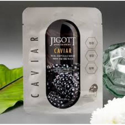 Jigott Caviar Real Sheets Mask Μάσκα με Εκχύλισμα Χαβιαριού για Λάμψη 27ml Jigott Caviar Real Sheets Mask Μάσκα με Εκχύλισμα Χαβιαριού για Λάμψη 27ml