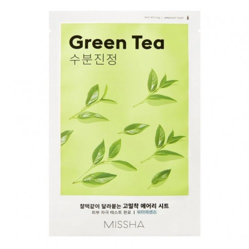 Missha Airy Fit Green Tea Mask Mάσκα Προσώπου για Ενυδάτωση & Καταπράυνση Mε Eκχύλισμα Πράσινου Τσαγιού 1τεμ Missha Airy Fit Green Tea Mask Mάσκα Προσώπου για Ενυδάτωση & Καταπράυνση Mε Eκχύλισμα Πράσινου Τσαγιού 1τεμ