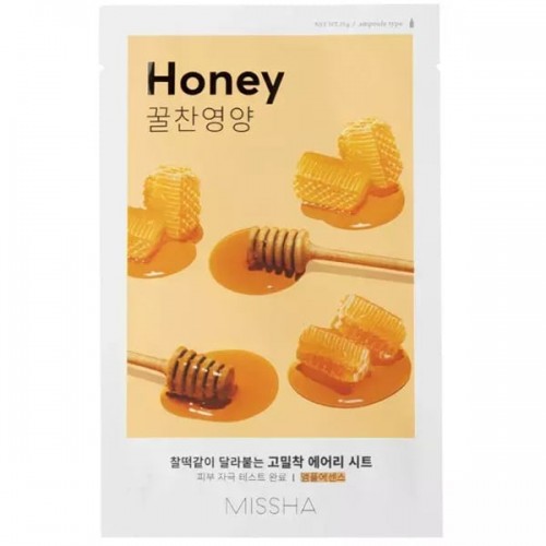 Missha Airy Fit Sheet Mask Honey Υφασμάτινη Μάσκα Προσώπου για Καταπράυνση με Μέλι 1τεμ Missha Airy Fit Sheet Mask Honey Υφασμάτινη Μάσκα Προσώπου για Καταπράυνση με Μέλι 1τεμ