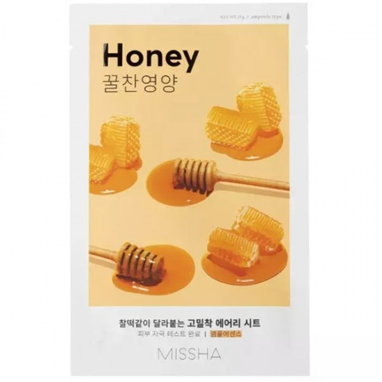 Missha Airy Fit Sheet Mask Honey Υφασμάτινη Μάσκα Προσώπου για Καταπράυνση με Μέλι 1τεμ Missha Airy Fit Sheet Mask Honey Υφασμάτινη Μάσκα Προσώπου για Καταπράυνση με Μέλι 1τεμ