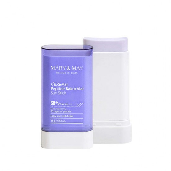 Mary & May Vegan Peptide Bakuchiol Sun Stick SPF50+ Αντηλιακό Στικ Προσώπου και Σώματος 18gr Mary & May Vegan Peptide Bakuchiol Sun Stick SPF50+ Αντηλιακό Στικ Προσώπου και Σώματος 18gr