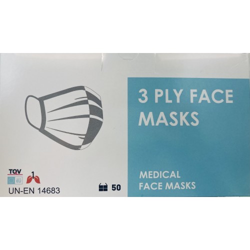 Medical Face Masks Type IIR, 3ply Μάσκες Χειρουργικές Προσώπου με Λάστιχο, Χρώμα Μωβ 50 Τεμάχια Medical Face Masks Type IIR, 3ply Μάσκες Χειρουργικές Προσώπου με Λάστιχο, Χρώμα Μωβ 50 Τεμάχια