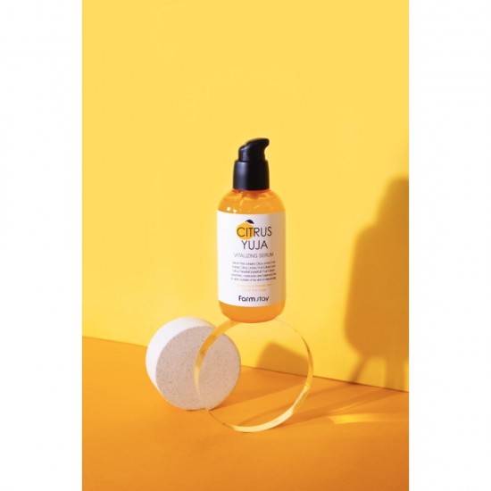 FarmStay Citrus Yuja Αναζωογονητικός ορός προσώπου 100 ml