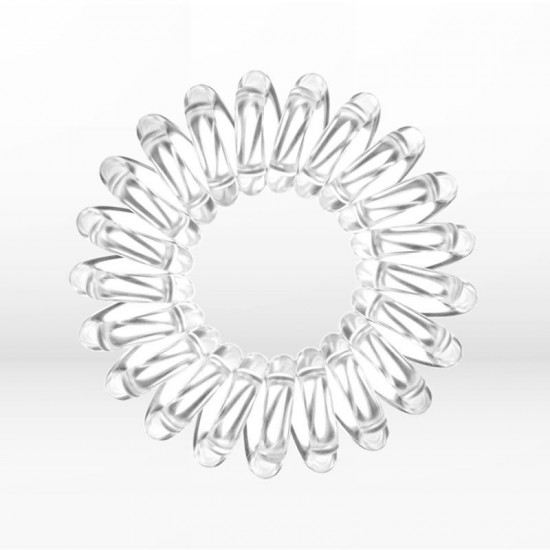 Invisibobble Everyday Extra Hold Crystal Clear, Διάφανα Λαστιχάκια Μαλλιών 3 Τεμάχια