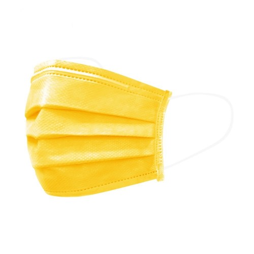 Medical Face Masks Type IIR, 3ply Μάσκες Χειρουργικές Προσώπου με Λάστιχο, Χρώμα Κίτρινο 50 Τεμάχια