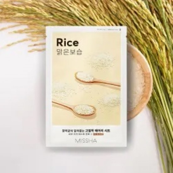 Missha Airy Fit Rice Sheet Mask Μάσκα Προσώπου για Λάμψη & Λείανση Με Εκχύλισμα Ρυζιού 1τεμ Missha Airy Fit Rice Sheet Mask Μάσκα Προσώπου για Λάμψη & Λείανση Με Εκχύλισμα Ρυζιού 1τεμ
