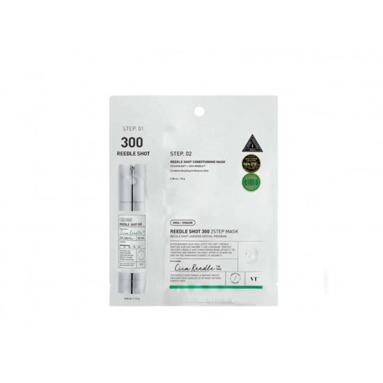 VT Reedle shot 300 2-step mask – Μάσκα 2 βημάτων με τεχνολογία microneedle Για Βελτίωση της Τραχιάς Επιδερμίδας & την Απομάκρυνση των Νεκρών Κυττάρων 1,5g +25g VT Reedle shot 300 2-step mask – Μάσκα 2 βημάτων με τεχνολογία microneedle Για Βελτίωση της Τραχιάς Επιδερμίδας & την Απομάκρυνση των Νεκρών Κυττάρων 1,5g +25g