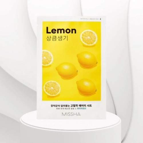 Missha Airy Fit Lemon Sheet Mask Αναπλαστική Μάσκα Προσώπου Με Ελαιο λεμονιού 1τεμ Missha Airy Fit Lemon Sheet Mask Αναπλαστική Μάσκα Προσώπου Με Ελαιο λεμονιού 1τεμ