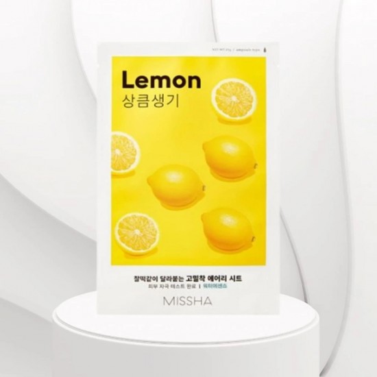 Missha Airy Fit Lemon Sheet Mask Αναπλαστική Μάσκα Προσώπου Με Ελαιο λεμονιού 1τεμ Missha Airy Fit Lemon Sheet Mask Αναπλαστική Μάσκα Προσώπου Με Ελαιο λεμονιού 1τεμ