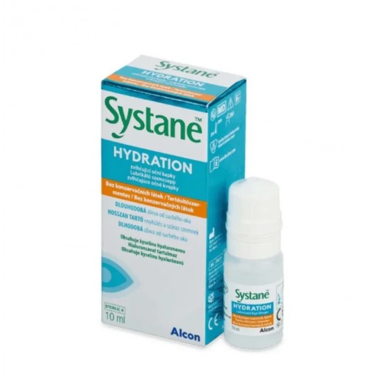 Alcon Systane Hydration Λιπαντικές Οφθαλμικές Σταγόνες Χωρίς Συντηρητικά 10ml