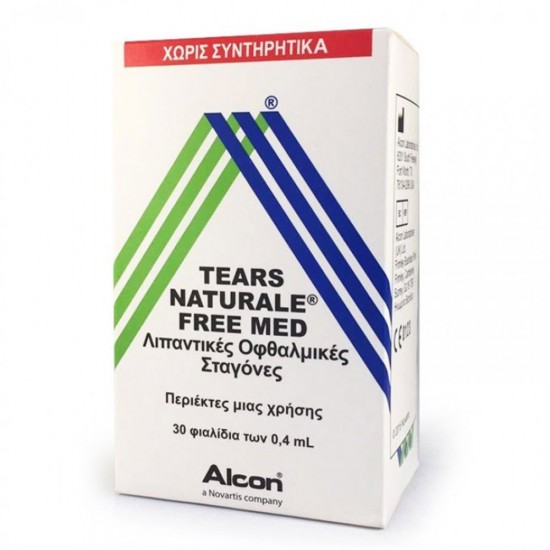 Alcon Tears Naturale Free Med Οφθαλμικές Σταγόνες σε περιέκτες μιας Χρήσης 30 x 0.4 ml