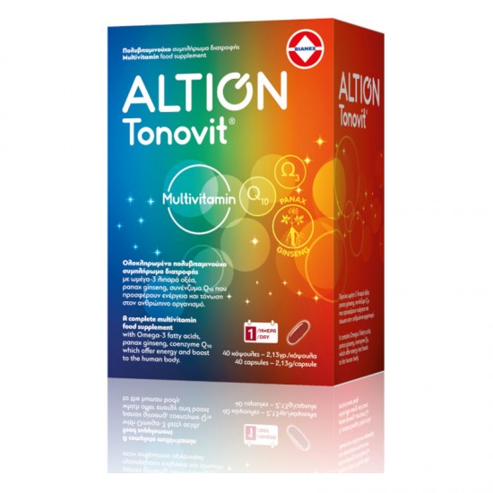 Altion Tonovit Multivitamin Πολυβιταμινούχο Συμπλήρωμα Διατροφής 40 κάψουλες