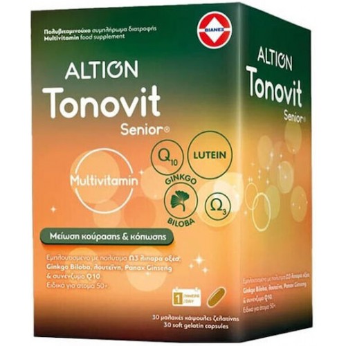 Altion Tonovit Senior Multivitamin 50+ Συμπλήρωμα Διατροφής για τη Στήριξη Σώματος & Πνεύματος 30 caps