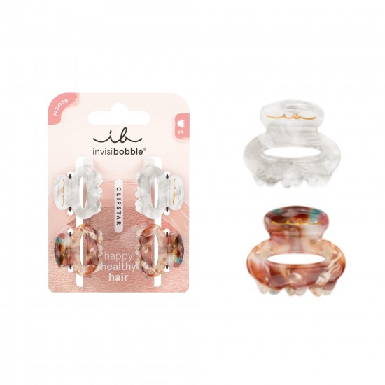 invisibobble Clipstar Petit Bijoux S Σετ κλιπ μαλλιών 4τεμ