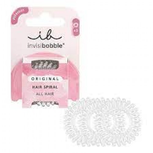 Invisibobble Original Crystal Clear Hair Spiral Λαστιχάκια Μαλλιών 3τμχ Invisibobble Original Crystal Clear Hair Spiral Λαστιχάκια Μαλλιών 3τμχ
